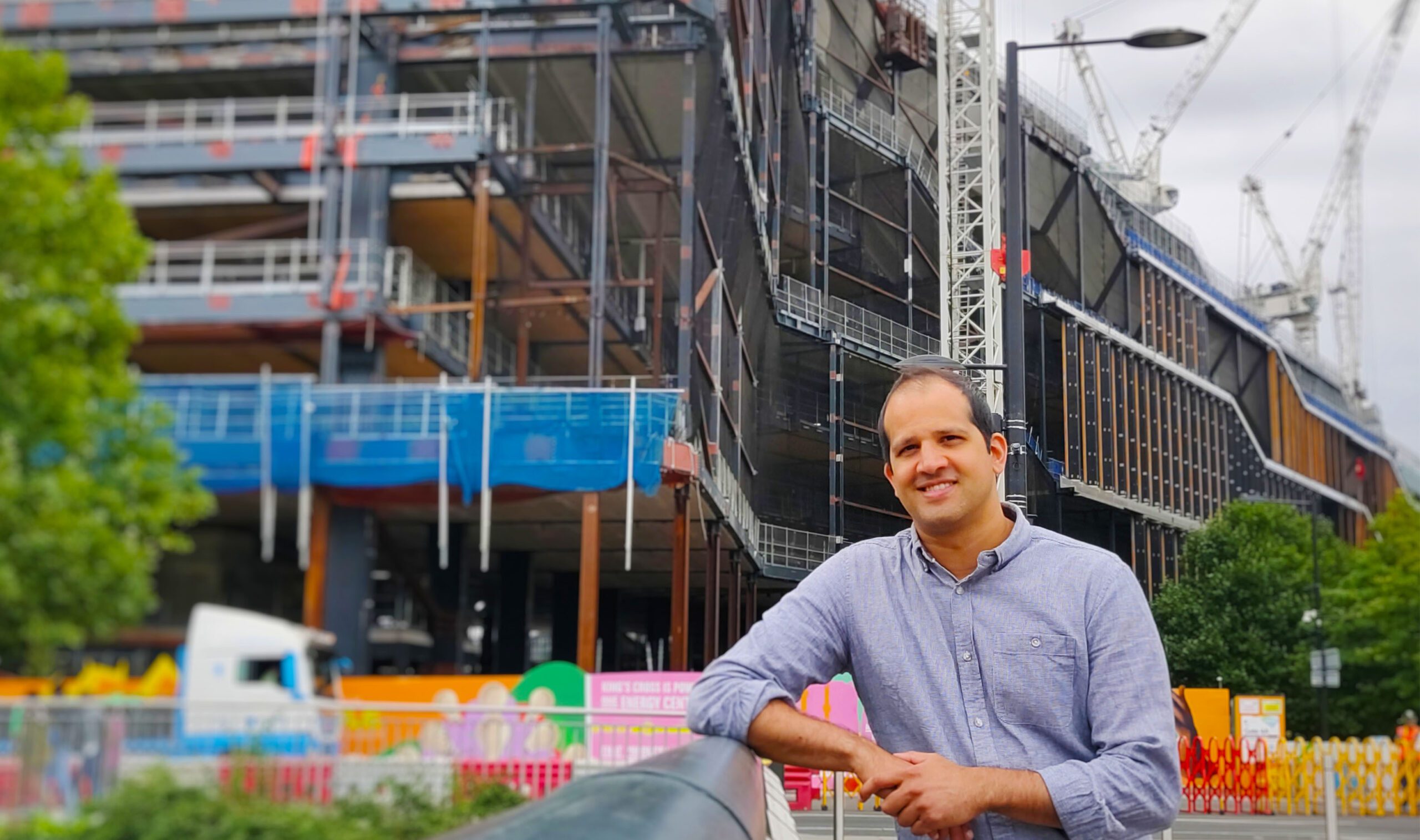 Headshot of YardLink founder outside building site