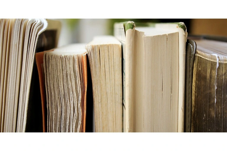 The pages of books