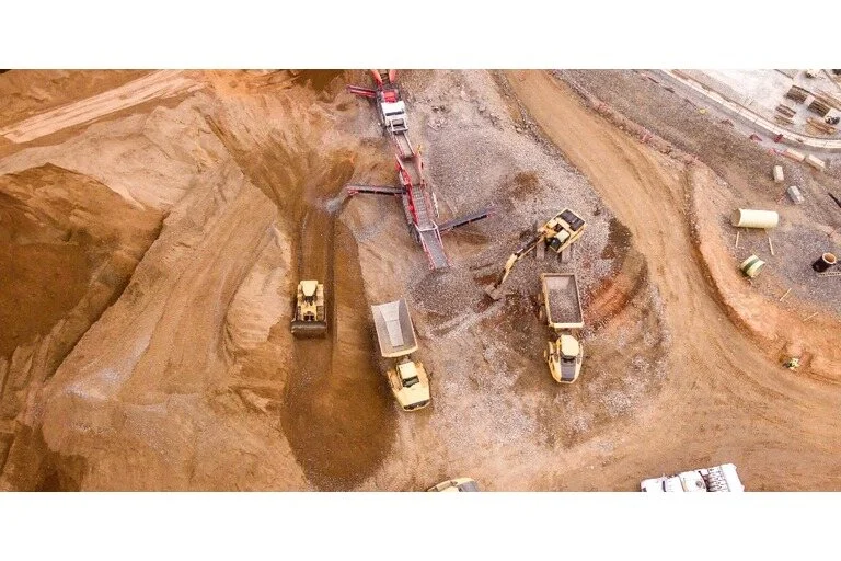 Electric construction equipment onsite
