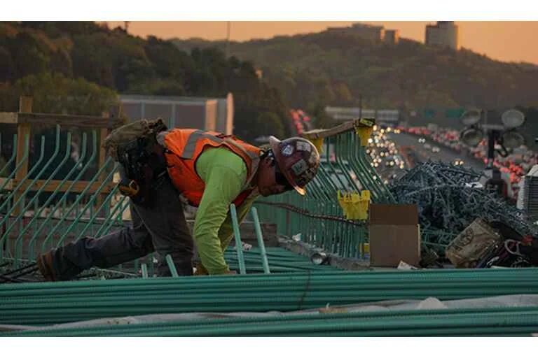 Man working on exoskeleton 