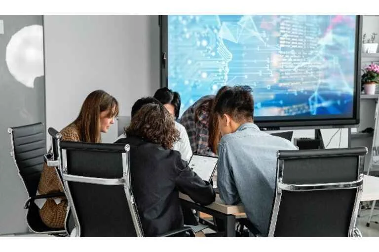 People working together in an office