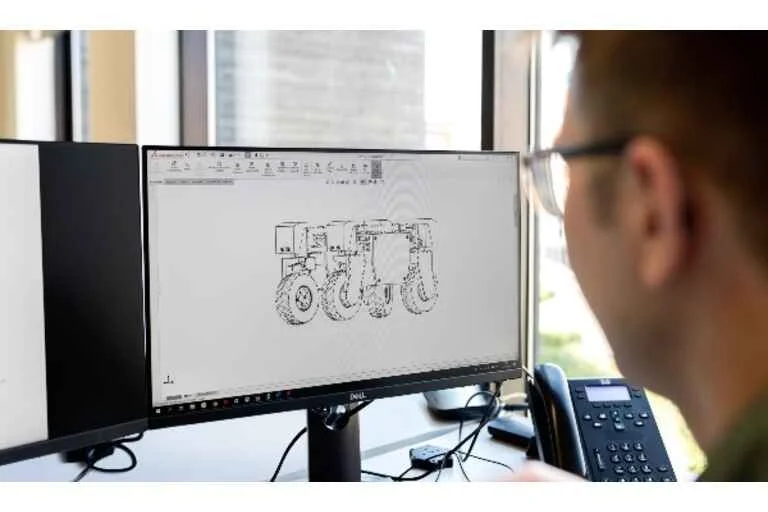 Man working on desktop
