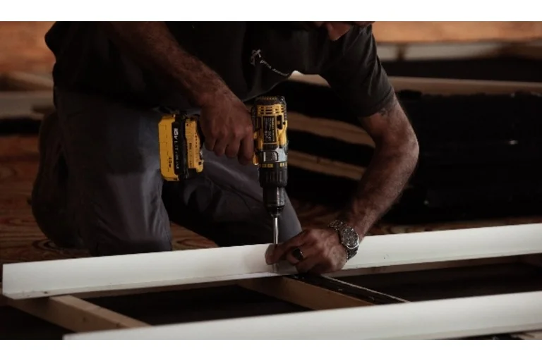 Man using air tool