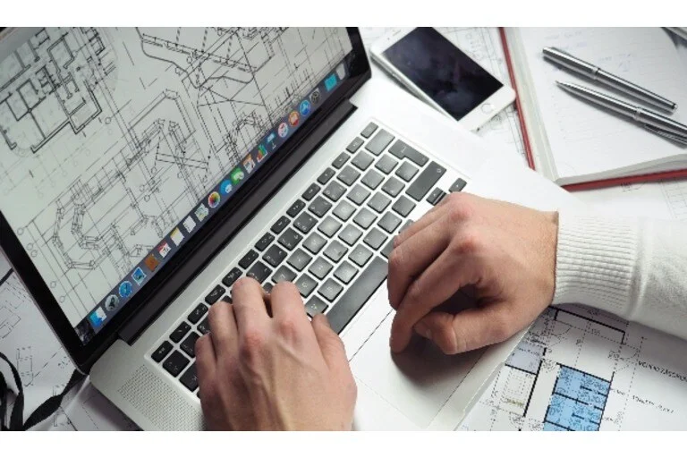Person working on laptop