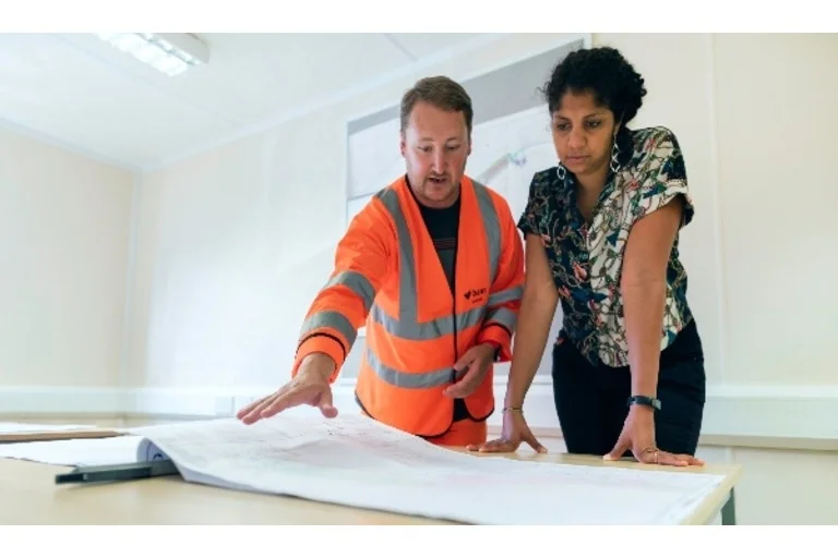 People working together on plans