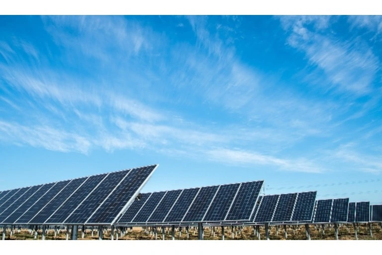 Solar Panels used to create green energy
