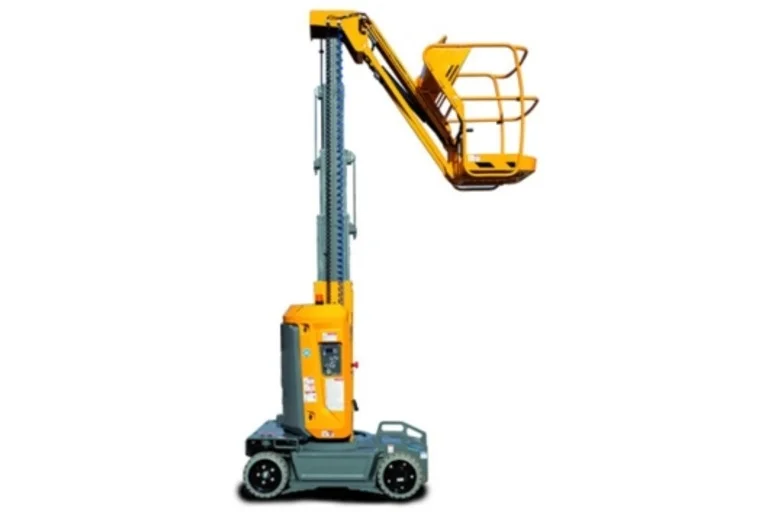 Yellow electric mast